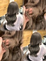 ロックス バイ マグ 松本(rocks BY MAG)&nbsp;10代20代ブリーチ無しWカラー透明感ミルクティーグレージュ