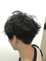 パティオンツー(PATIONN2)&nbsp;ネイビーアッシュネープレスメンズ無造作ショートスタイル