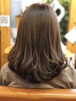 ララテラス(LaLa Terrace)&nbsp;カーキグレージュ×ワンカールセミディ