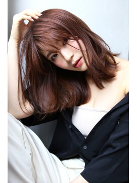 ブラン 天王寺(Blanc) 【Blanc/天王寺】ラベンダーピンク/艶カラー/セミロングst59