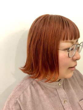 エンドリンク(endlink) オレンジカラー×外ハネ