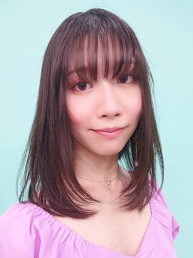 ドライブアンドビジョン 池袋(Drive&Vision) レッドブラウン×レイヤーロング[池袋/縮毛矯正/髪質改善]