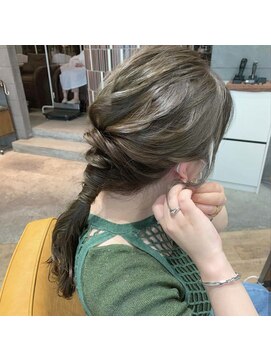 マッシュ チャヤマチ(MASHU chayamachi) 透け感オリーブベージュ