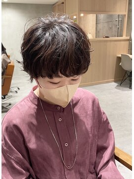 アクト 仙台 deuxieme(ACT) マッシュショートパーマくせ毛風パーマカジュアル