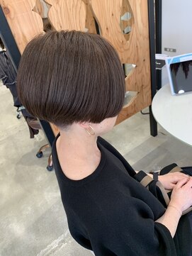 サンタフェ 柳津店(Santa'Fe) Santa'Fe式脱白髪染め白髪ぼかしカラー/ショート