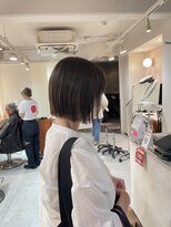 キャンバス バイ ネオリーブ 横浜西口(Canvas by neo.)&nbsp;切りっぱなしボブ ミニボブ グレージュ sn