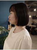 【ショートボブ/佐々木慧介】ショート/ボブ/暗めカラー/暗髪