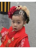 七五三ヘアアレンジ ３歳