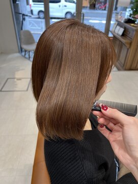 ネイロ 錦糸町(NeiRo) 魅力倍増カールセミディシアーカラーダークアッシュショートヘア