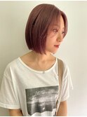 ハイトーンレイヤーボブミディアムレイヤーショートウルフボブ