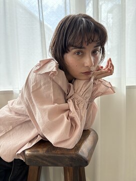 サンクチュアリ ウィズエデン 京橋店(Sanctuary with eden) 顔まわりレイヤーボブ