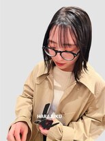 ラレイ ハラジュク(Lalei harajuku)&nbsp;原宿外ハネボブ大人ボブ切りっぱなしボブタッセルボブ韓国ボブ