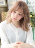 フレンチガーリー外国人風小顔エアリーミディc6戸頭10代20代30代