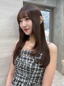 ザ パス 大名店(the path) チョコレートブラウン/レイヤーカット/前髪カット