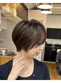 ダークアッシュ/似合わせカット/ミディアムレイヤーカット