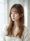 ナチュラルグレージュ☆レイヤーロング<20代30代40代50代>