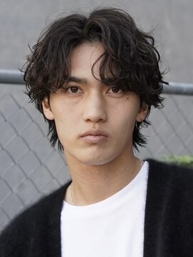 エリマ 横浜西口(elima) 横浜西口メンズカットツイストスパイラルパーマセンターパート