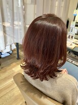 パプスドコワフュール 甲子園口店(Pap's de coiffeur)&nbsp;ナチュラルボルドーカラー