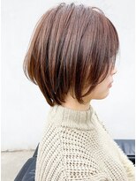 エルプラスヘアー(L+hair)&nbsp;30代40代大人可愛い小顔ショート丸みボブベージュ髪質改善