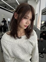 エゴル ナゴヤサカエ(ENGOL NAGOYA SAKAE)&nbsp;レイヤーカット/ハッシュカット/オリーブグレージュ