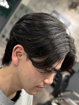 フランクスバーバーリベラルド 横浜(FRANK'S BARBER LIBERALD) MEN’S HAIR/センターパート/ニュアンスパーマ ST