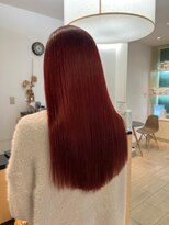 アール ヘアー デザイン(r hair design)&nbsp;サラツヤロングベージュカラーブリーチしない透明感カラー