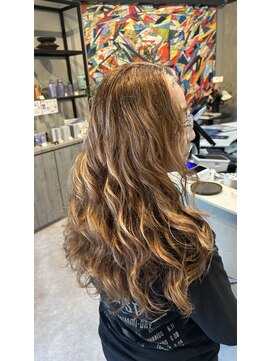 コレットヘアー ザモリオカ(Colette HAIR the MORIOKA) パーマ×ロング×ベージュ
