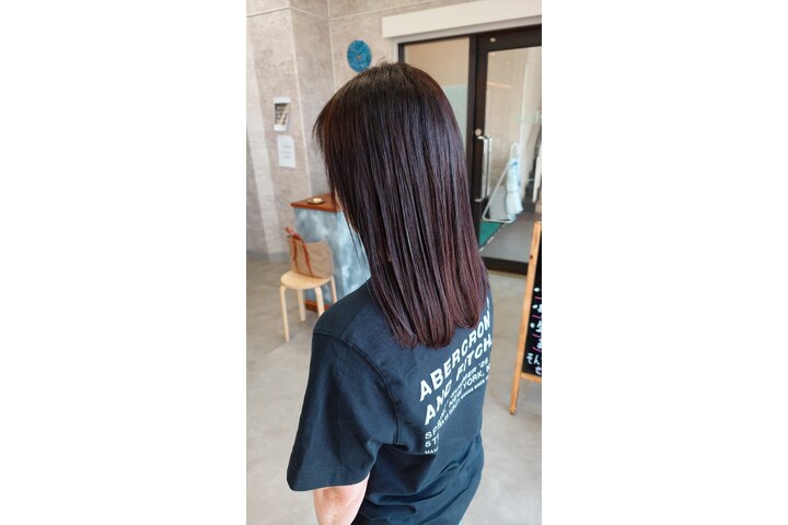 ケラチントリートメントで整えた髪