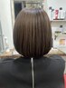 カット+白髪染め+マイクロバブル