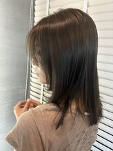 アンレーブ ヘア メイク ブリーチなしダブルカラー×透明感グレージュ