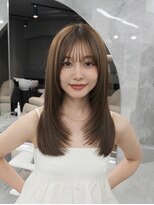 マウル トーキョー 銀座(MAEUL TOKYO)&nbsp;韓国レイヤーカット/顔まわりカット/ミルクブラウン/銀座