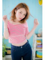 ヘアアンドビューティー ミック(Hair & Beauty miq)&nbsp;くびれシルエットで色っぽく♪ふわカールミディ