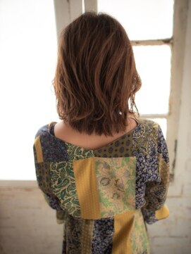 リソ 銀座(RISO) 前髪なし×ミディアムボブ