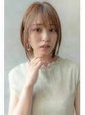 前髪かき上げイメチェンイヤリングカラーラベンダーカラーくびれ