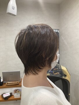 パペル(PAPEL) 似合わせカット(ショートネオウルフ)＋白髪ぼかしハイライト