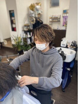 ヘアプロデュースグラント(hair produce grant)の写真/メンズもレディースも「仮谷 郁斗」にお任せ！トレンドとライフスタイルに合わせたご提案で理想のStyleに★