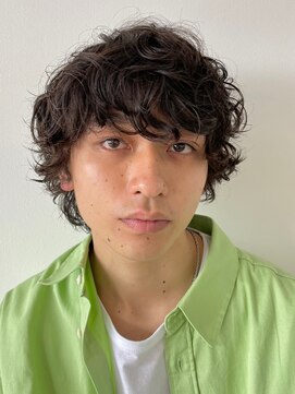 テラス(Terrace by Relato) 波巻きスパイラルパーマツーブロックサイドパートマッシュ