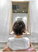 切りっぱなし×外はねショート