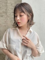 アンバー 池袋(amber)&nbsp;切りっぱなしボブ/髪質改善/オリーブベージュ[池袋駅]