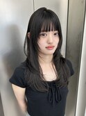 レイヤーカット/ハッシュカット/ハイレイヤー/ロング/顔まわり