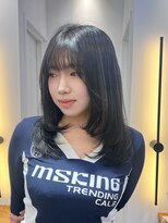 イオエ 梅田(ioe)&nbsp;ダブルカラー/大人ボブ/黒髪スタイル/髪質改善/縮毛矯正