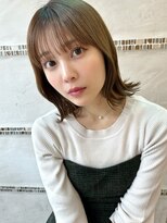 シルクレイ 新宿店(Silk-lei)&nbsp;大人可愛いくびれボブ 切りっぱなしボブ 新宿