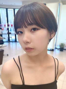 ヘア ルミナス バイ フォルテ(HAIR LUMINAS by FORTE) こなれミディ/前髪/黒髪/ボブルフ/ネビージュ/小顔/ワンレン