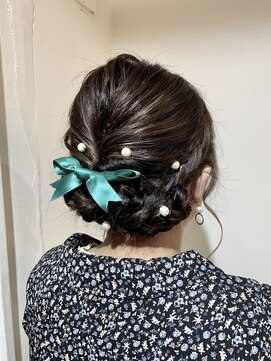 アクト 三鷹店(ACT) 編み込みアップスタイル