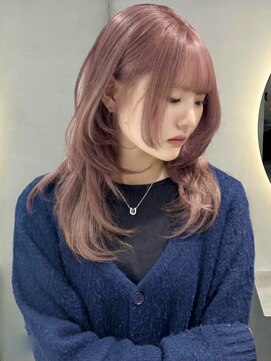 ソル ジングウマエ(SOL JINGUMAE) mayu//ふんわり柔らかピンクベージュラベンダーハッシュカット