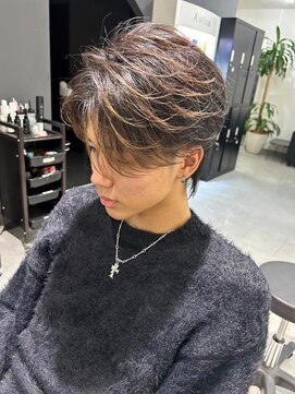 メンズサロン キング 梅田店(Men’s salon K!ng) 波巻きツイストスパイラルパーマ/フェザーパーマ/眉毛