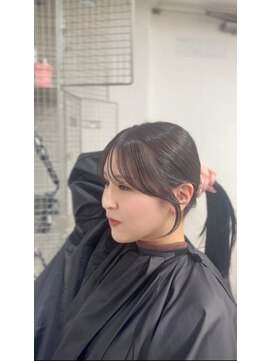 ムク 新宿(muc) 顔まわりカット/顔まわり地毛風ストレート