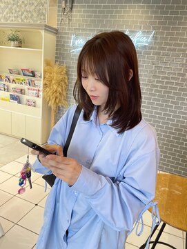 カシェ マエノヘタ(Cashe'e MAENOHETA) レイヤーカット/シャギーカット/ミディアム/ロングヘア