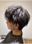 MEN’S HAIR/サーフカール/刈り上げセンターパート/瀬田