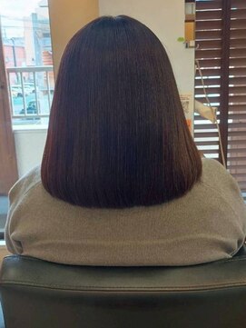【94.カラー×髪質改善】縮毛矯正・白髪染め・ショートカット♪